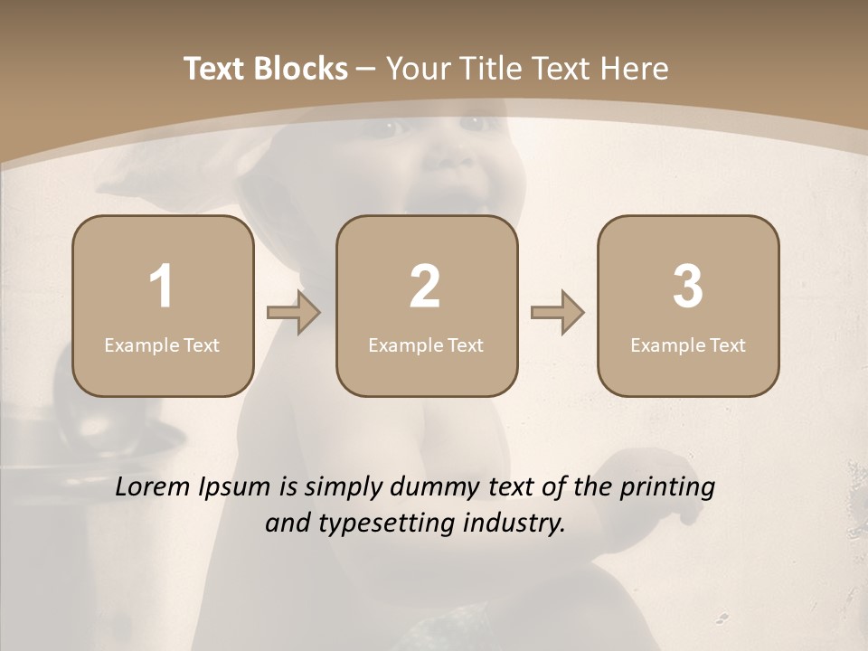 Baby Isolated White PowerPoint Template