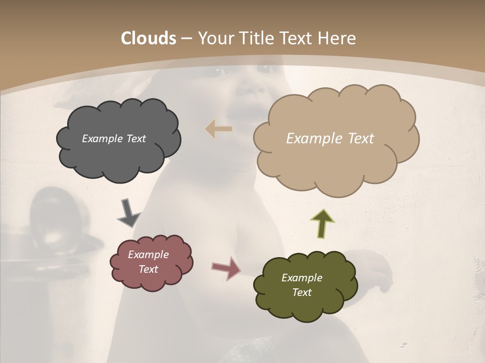 Baby Isolated White PowerPoint Template