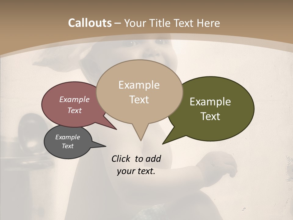 Baby Isolated White PowerPoint Template