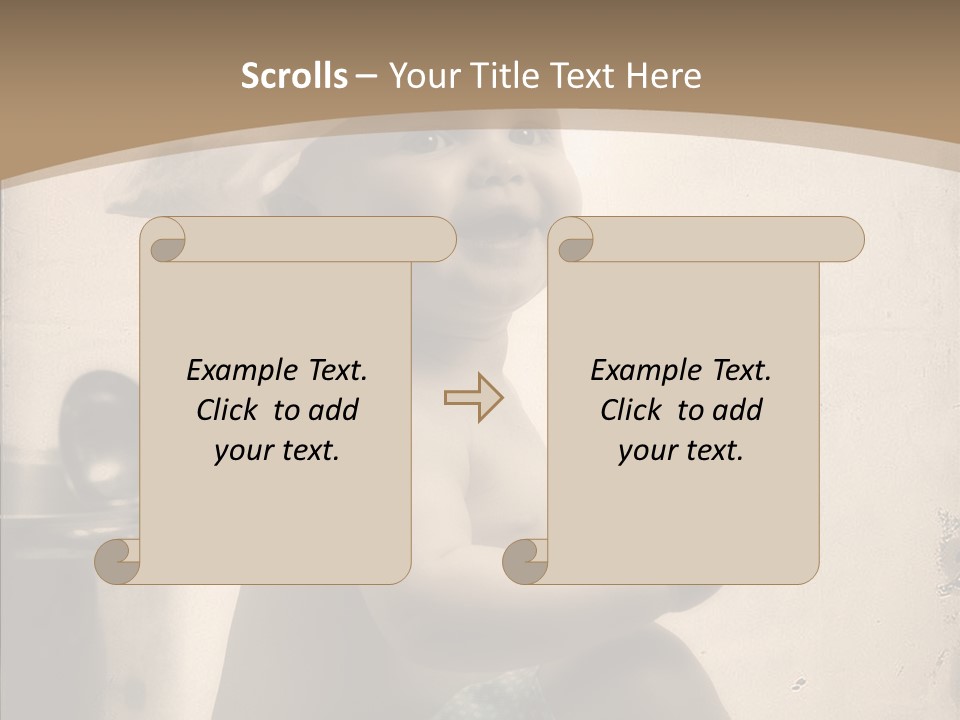 Baby Isolated White PowerPoint Template