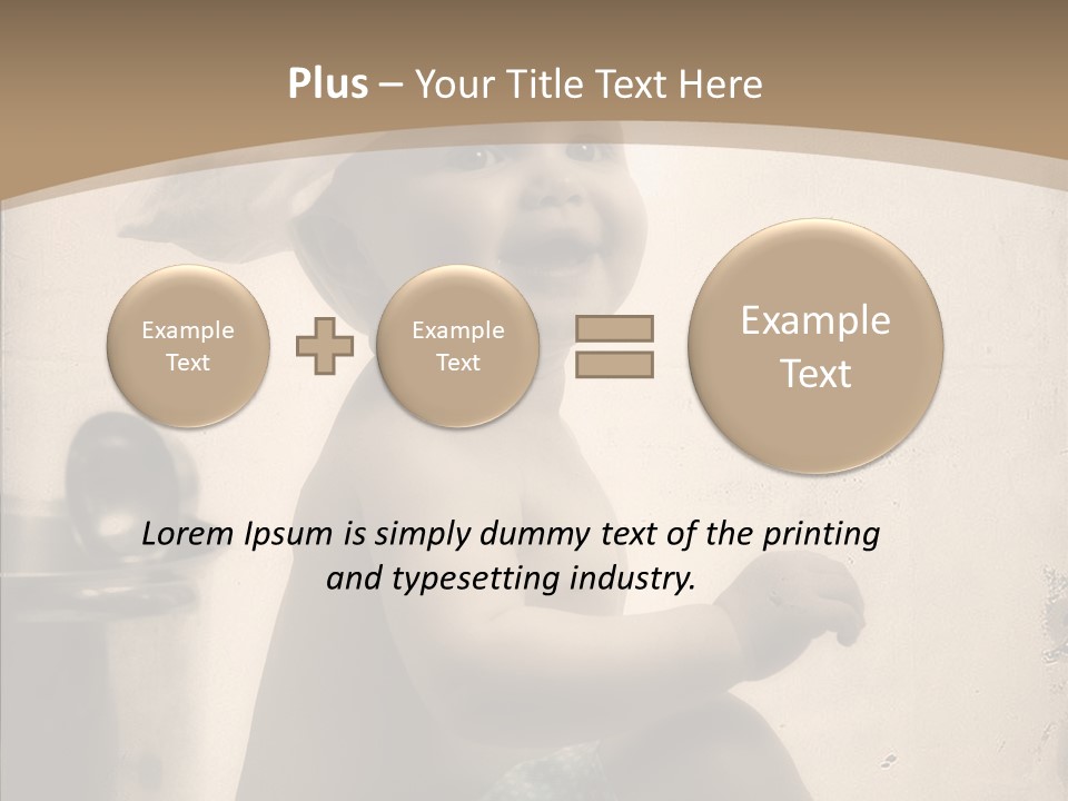 Baby Isolated White PowerPoint Template