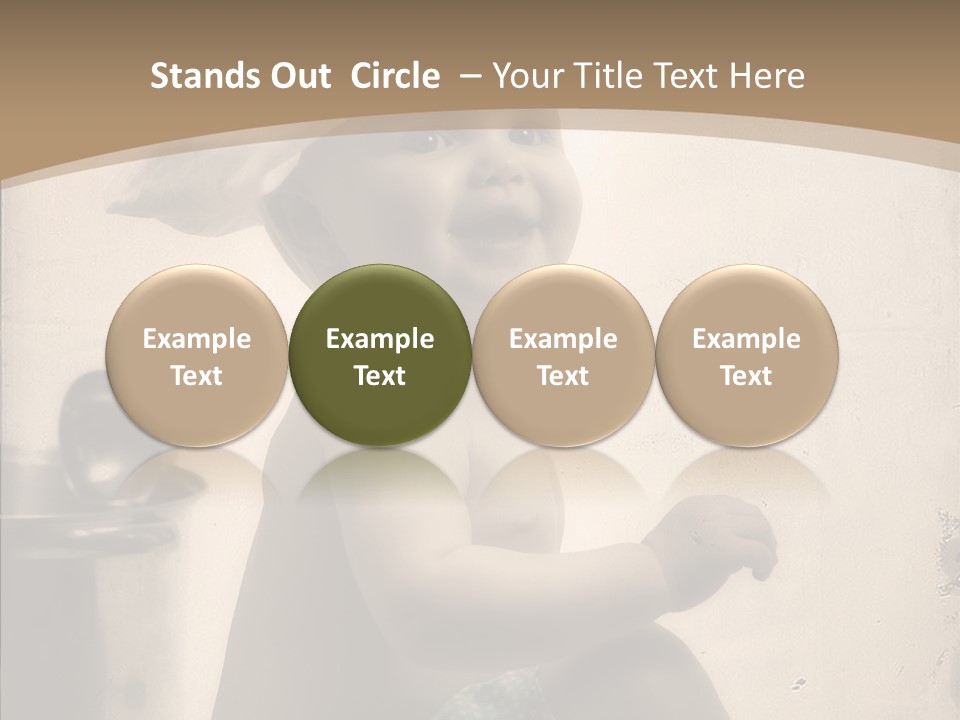Baby Isolated White PowerPoint Template