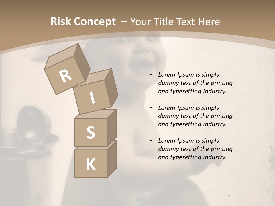 Baby Isolated White PowerPoint Template