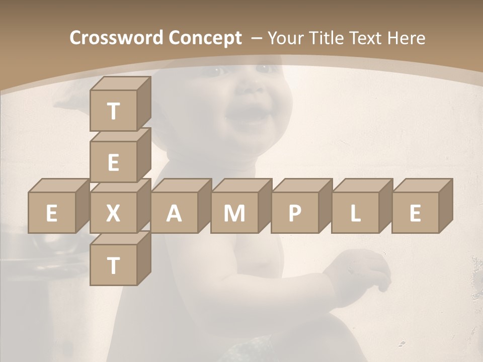 Baby Isolated White PowerPoint Template