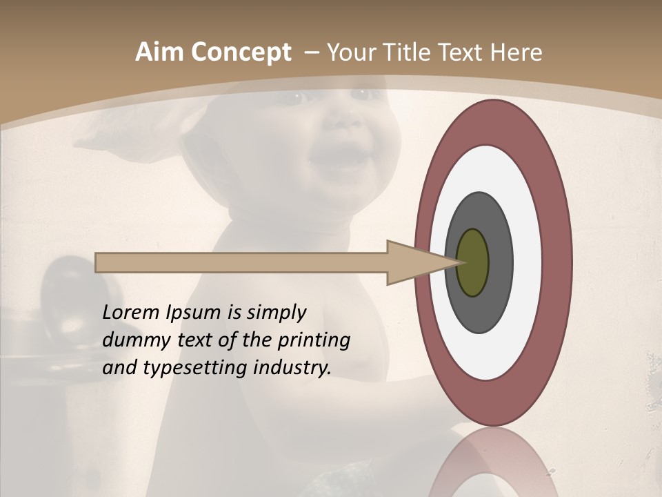 Baby Isolated White PowerPoint Template