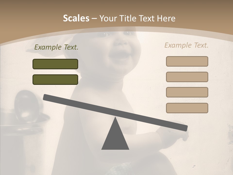 Baby Isolated White PowerPoint Template