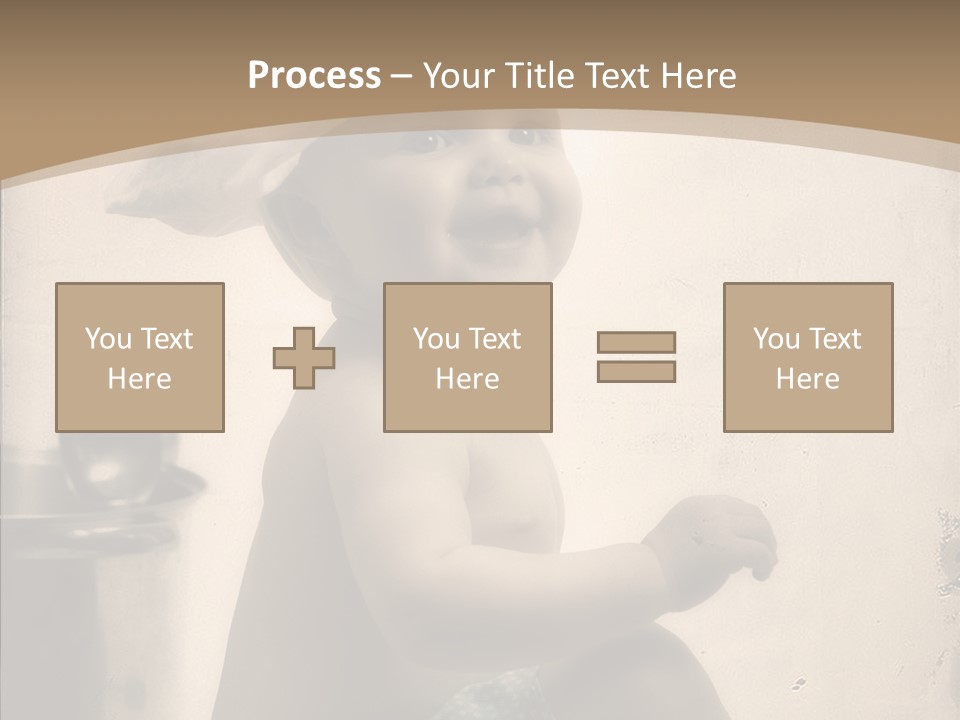 Baby Isolated White PowerPoint Template
