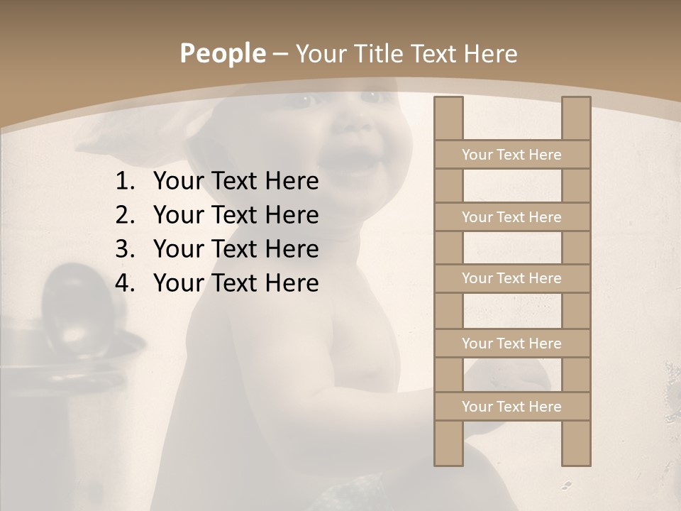 Baby Isolated White PowerPoint Template