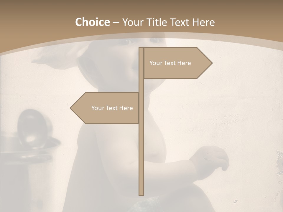 Baby Isolated White PowerPoint Template