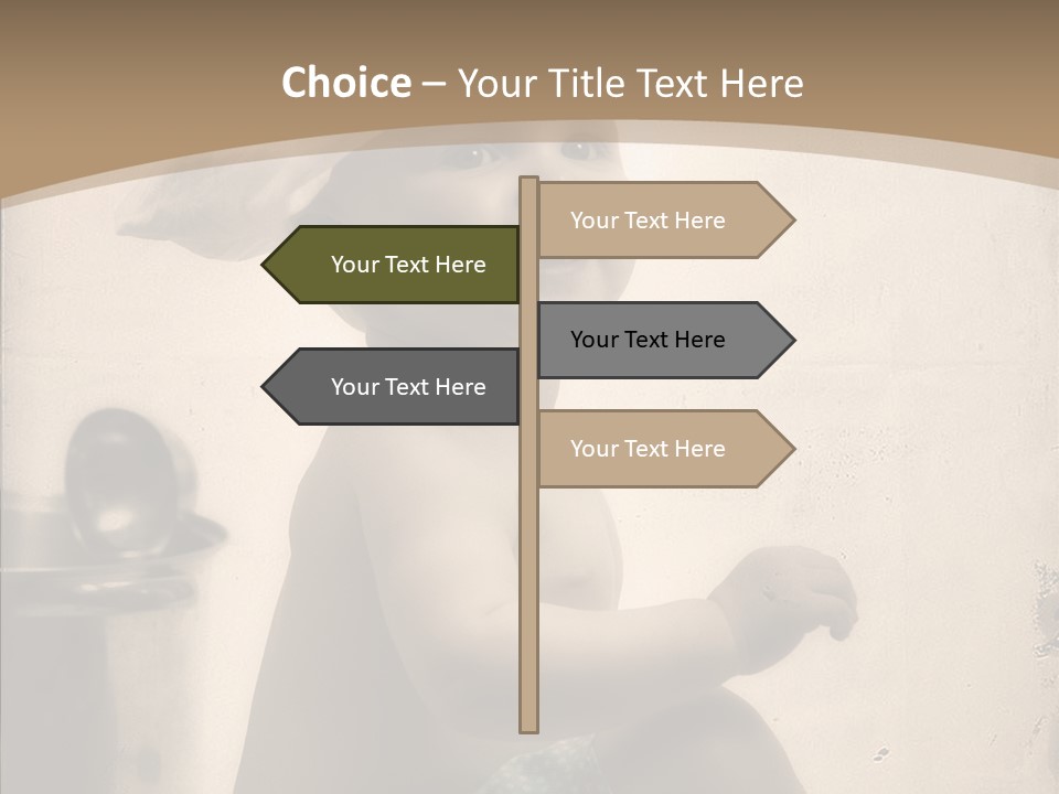 Baby Isolated White PowerPoint Template