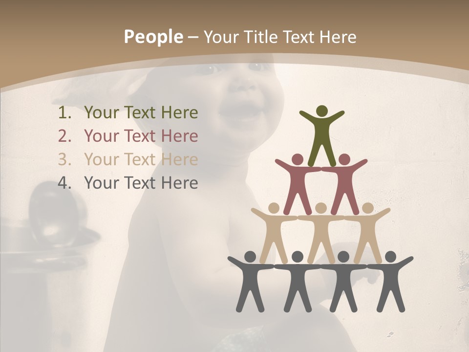 Baby Isolated White PowerPoint Template