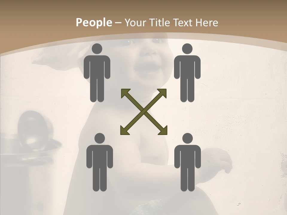 Baby Isolated White PowerPoint Template