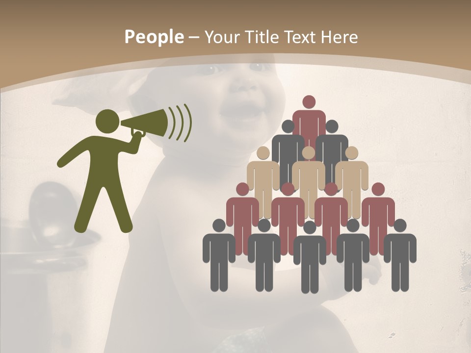 Baby Isolated White PowerPoint Template