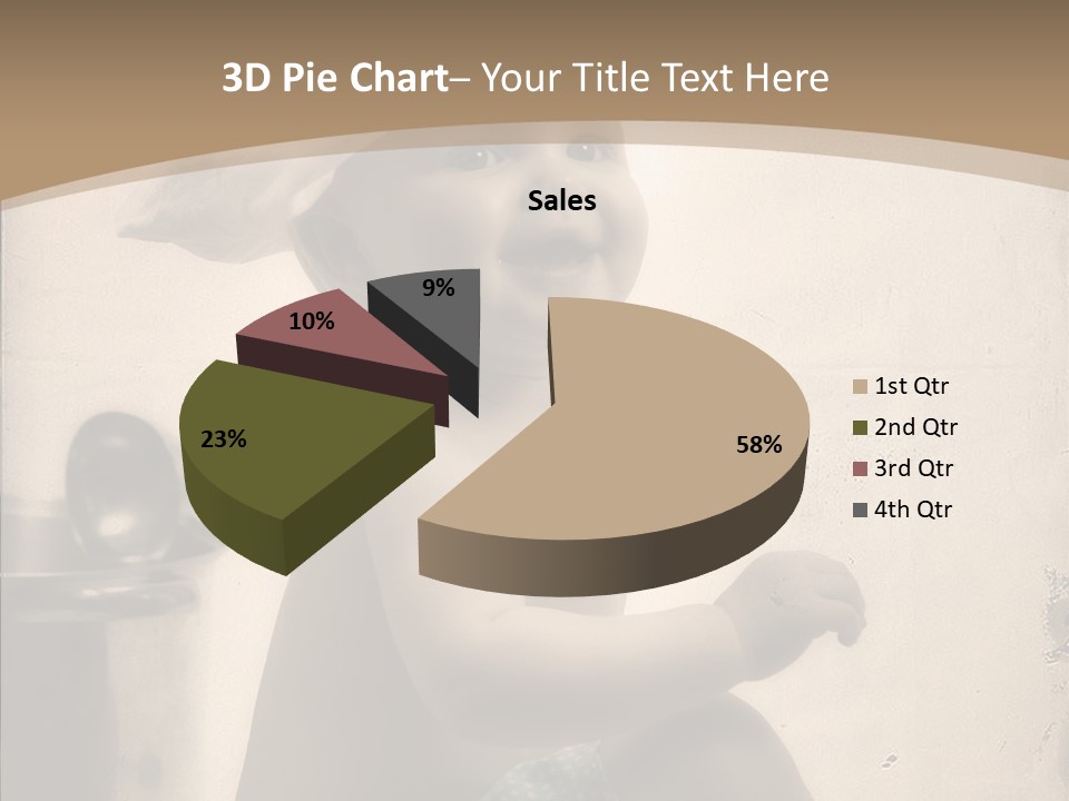 Baby Isolated White PowerPoint Template