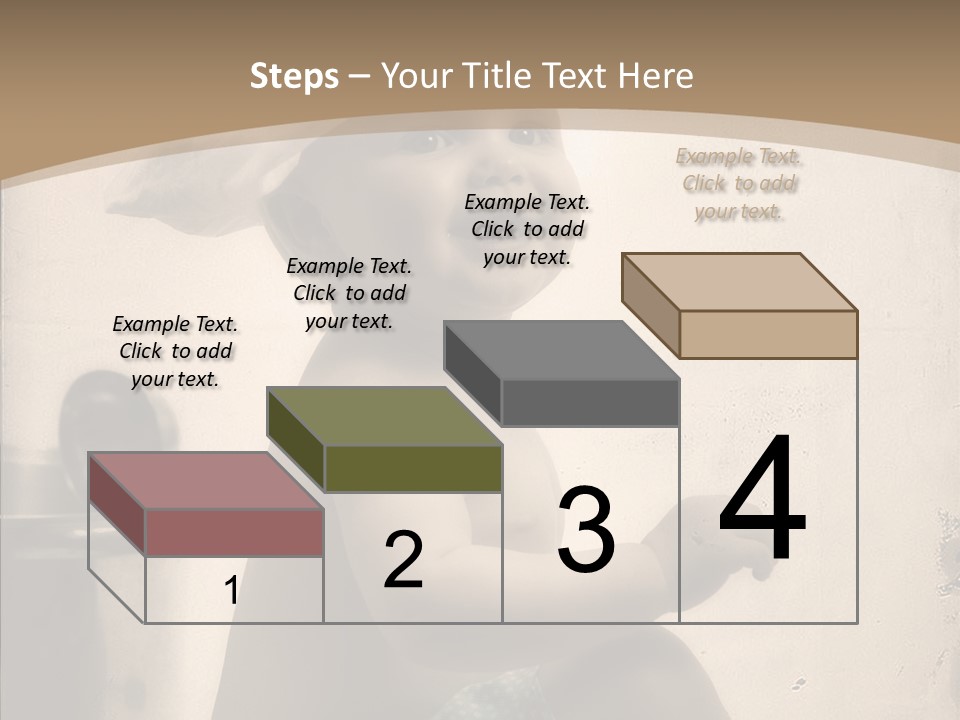 Baby Isolated White PowerPoint Template