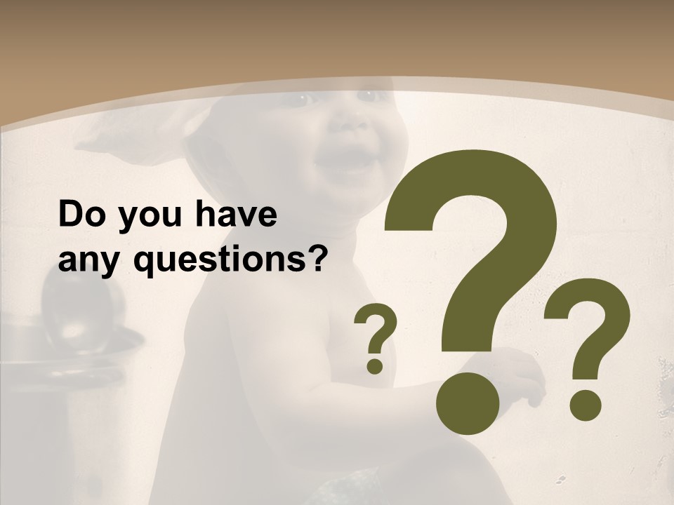 Baby Isolated White PowerPoint Template