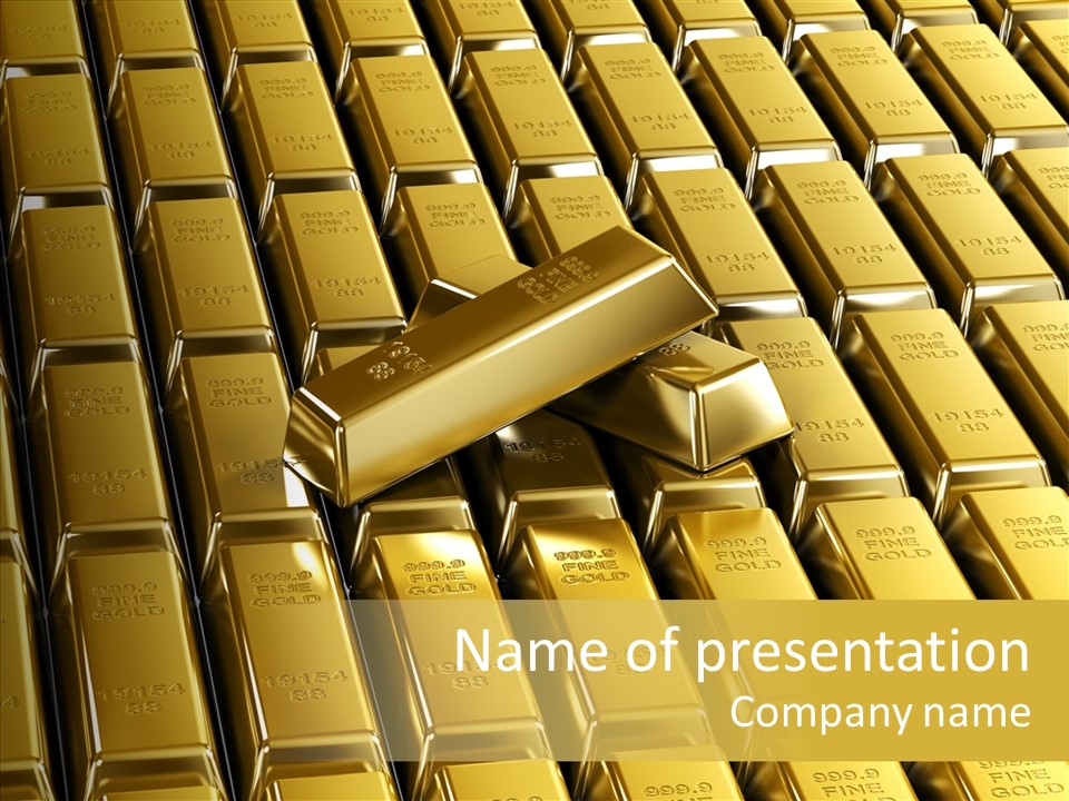 Business Golden Perfection PowerPoint Template