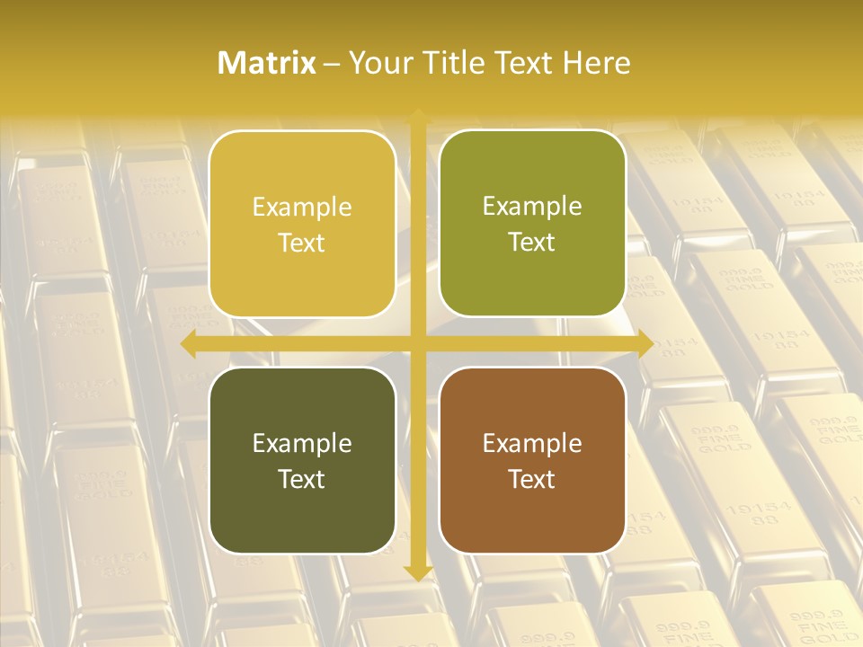 Business Golden Perfection PowerPoint Template