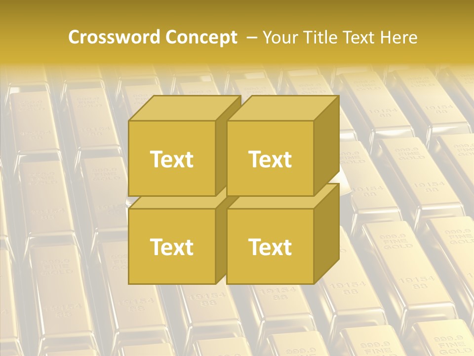 Business Golden Perfection PowerPoint Template