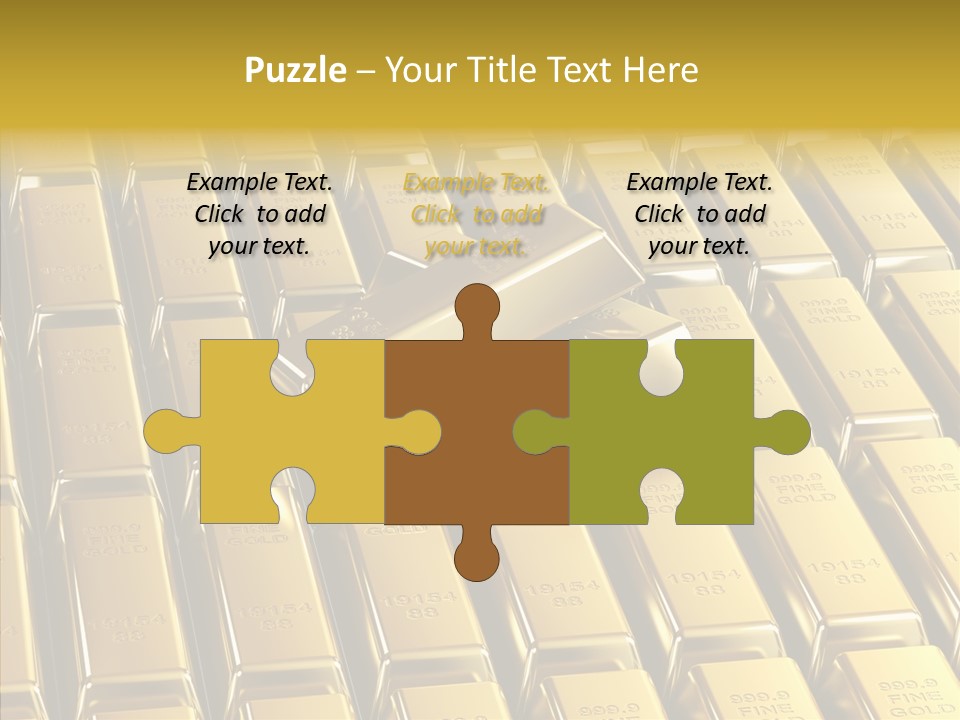 Business Golden Perfection PowerPoint Template