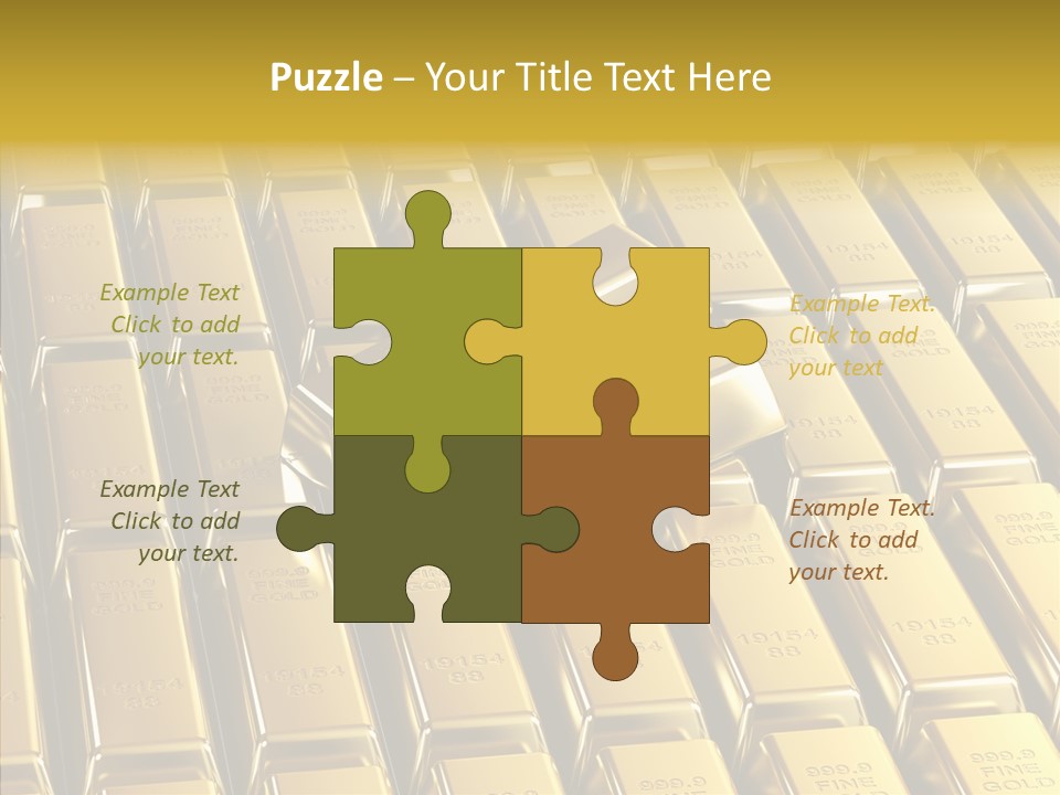 Business Golden Perfection PowerPoint Template