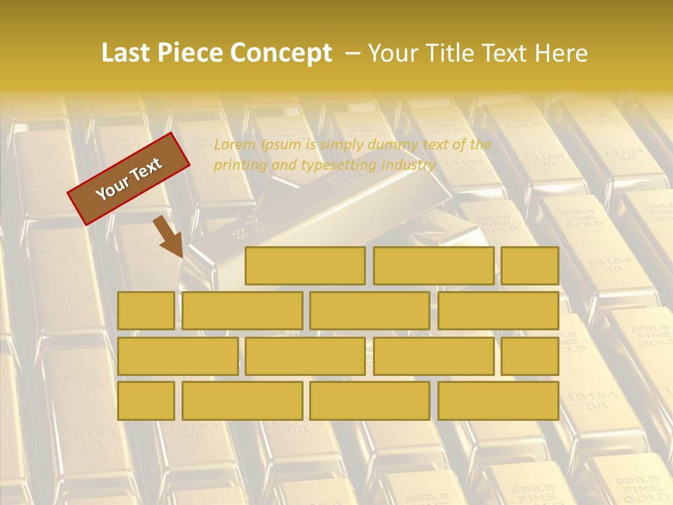 Business Golden Perfection PowerPoint Template