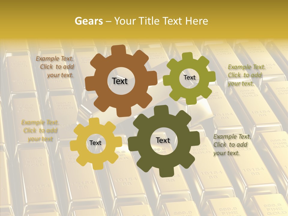 Business Golden Perfection PowerPoint Template