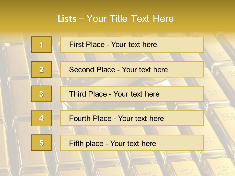 Business Golden Perfection PowerPoint Template