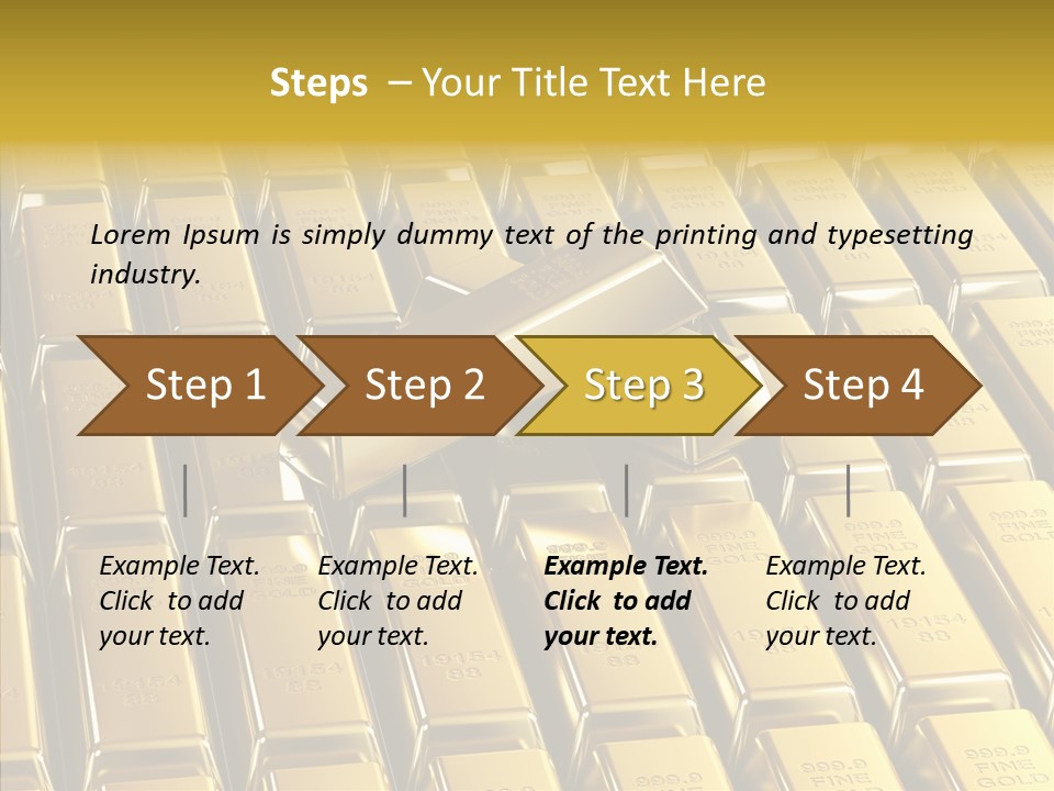 Business Golden Perfection PowerPoint Template