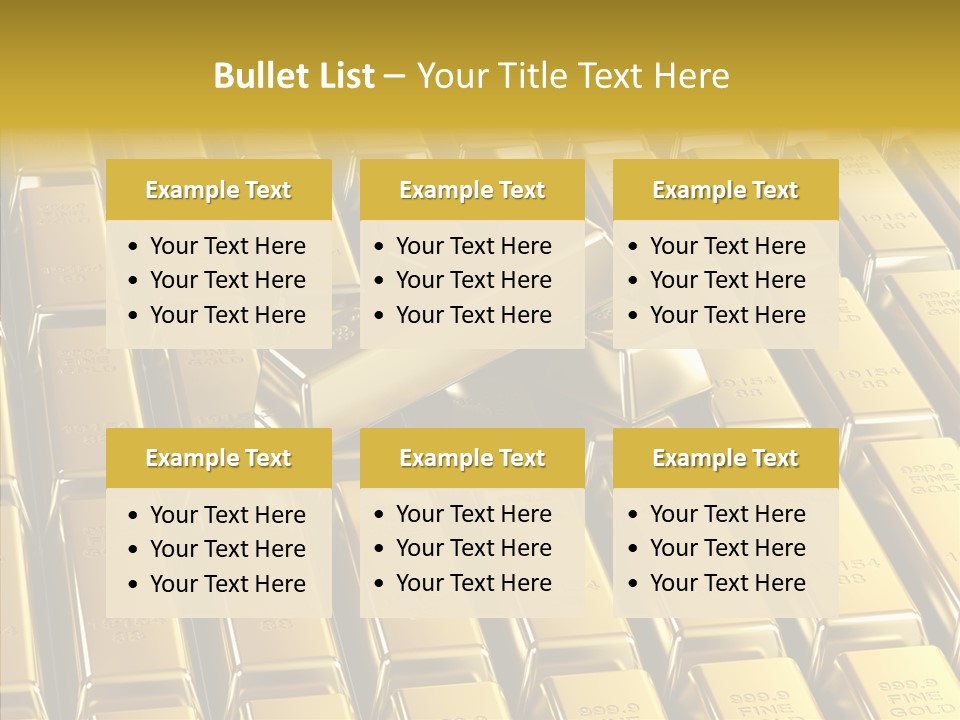 Business Golden Perfection PowerPoint Template