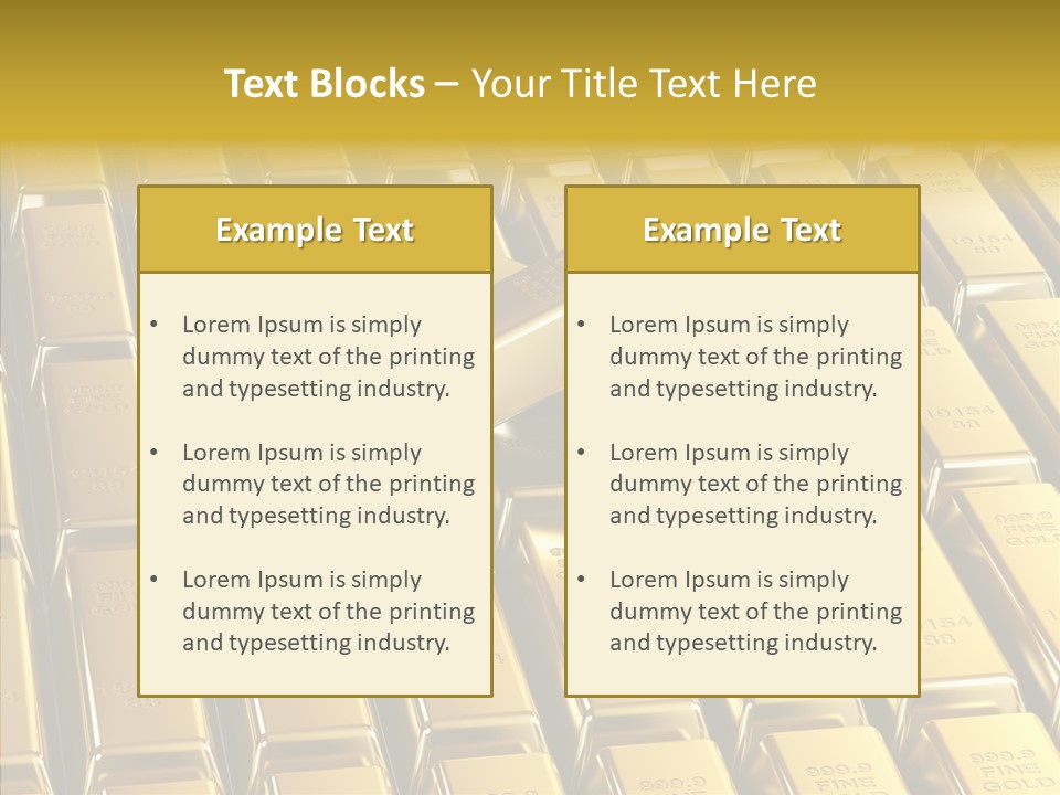 Business Golden Perfection PowerPoint Template