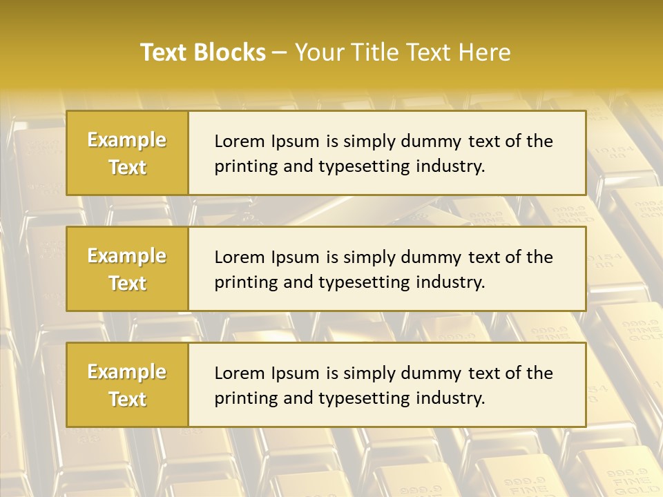 Business Golden Perfection PowerPoint Template