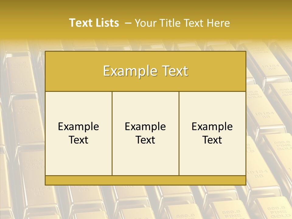 Business Golden Perfection PowerPoint Template