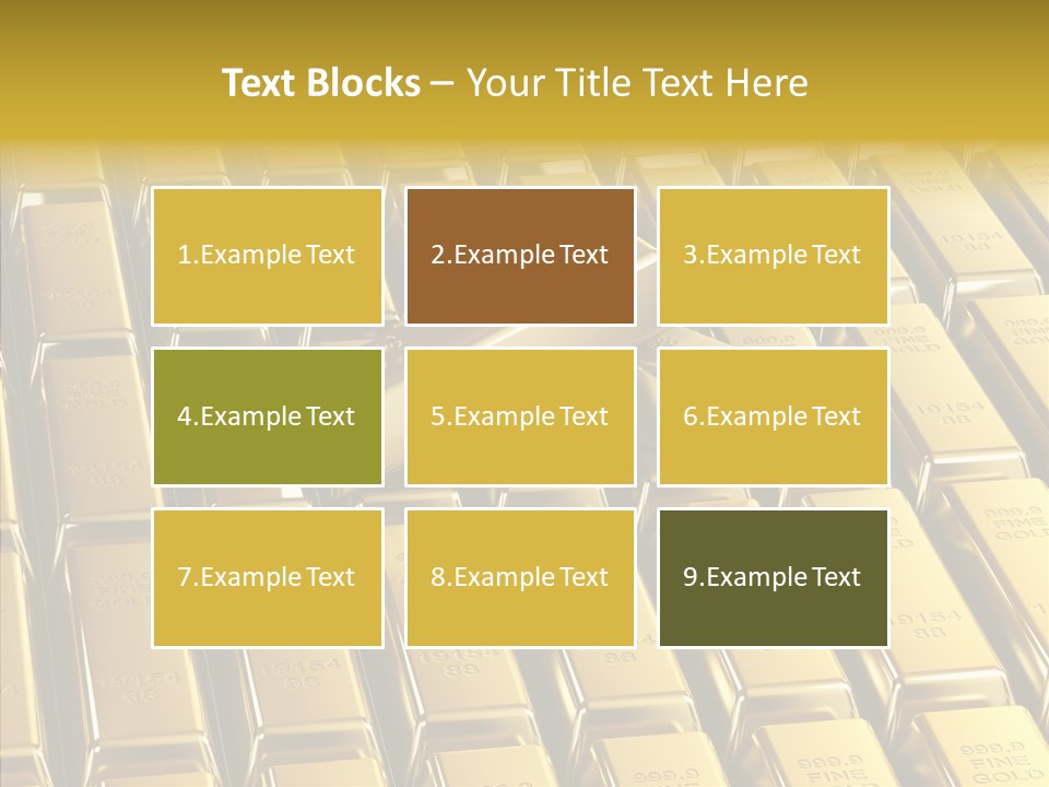 Business Golden Perfection PowerPoint Template