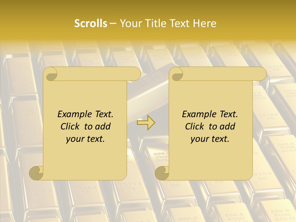 Business Golden Perfection PowerPoint Template