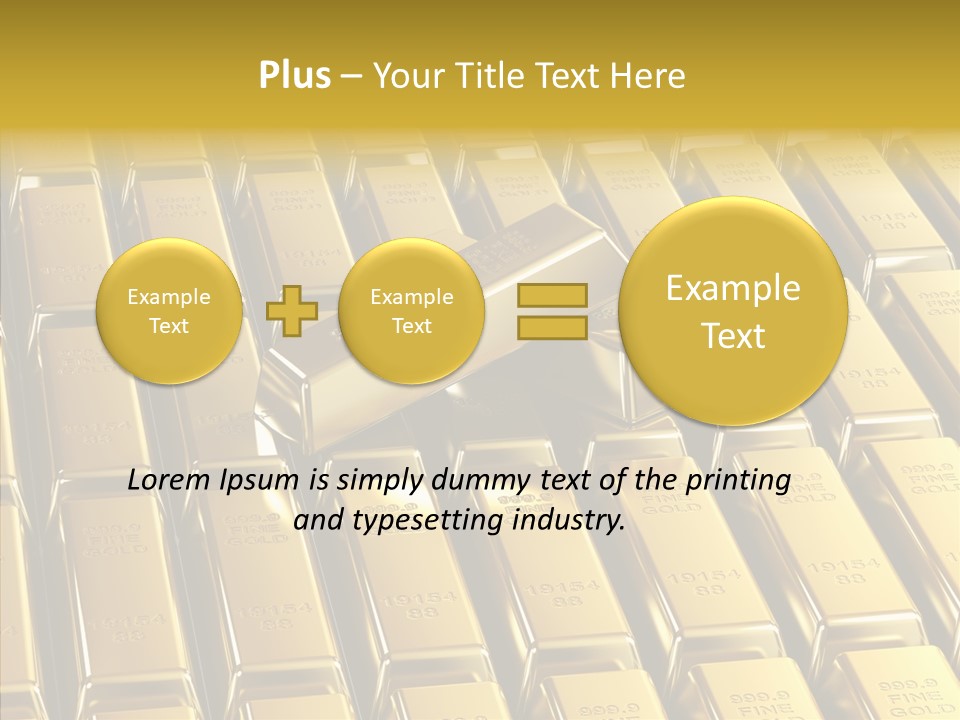 Business Golden Perfection PowerPoint Template