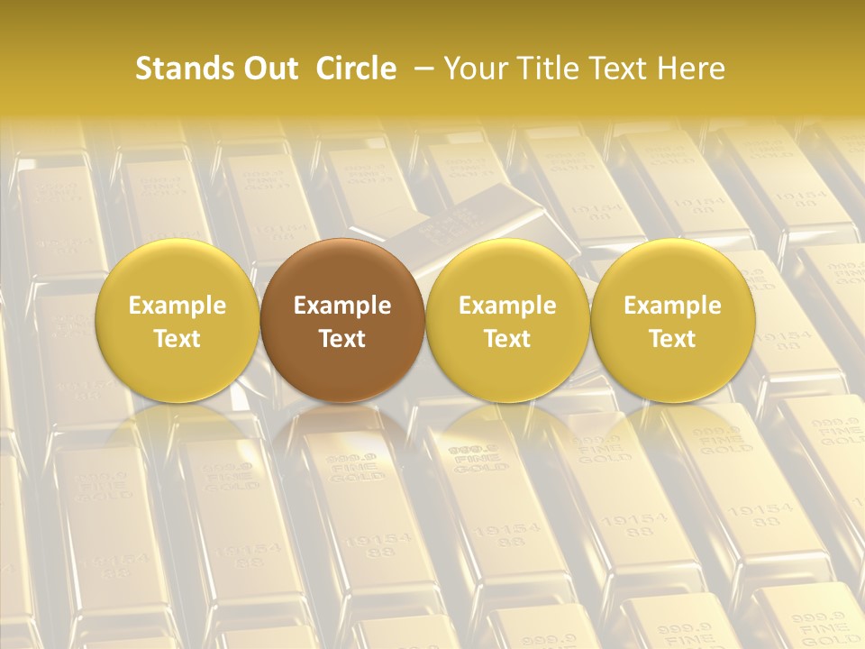 Business Golden Perfection PowerPoint Template