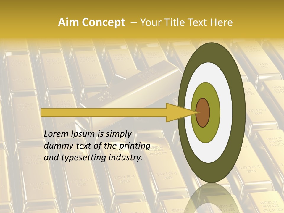 Business Golden Perfection PowerPoint Template