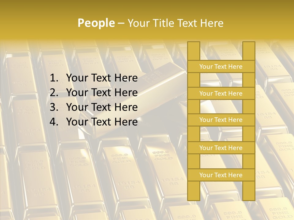 Business Golden Perfection PowerPoint Template