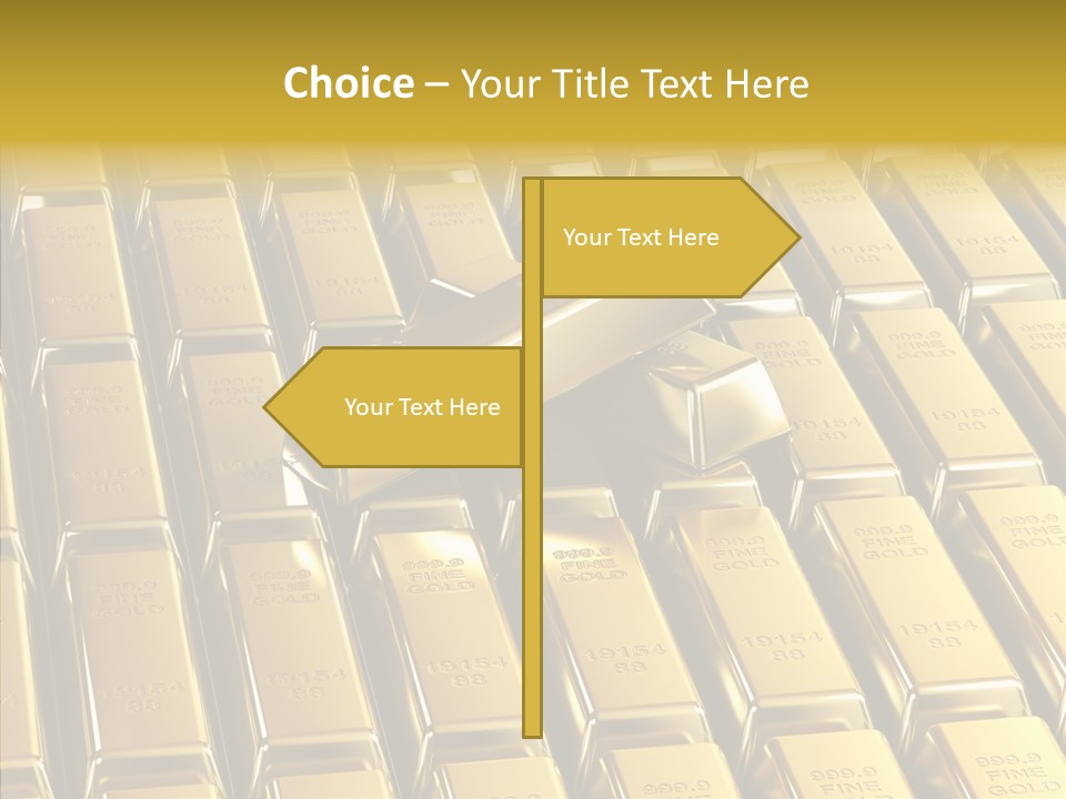 Business Golden Perfection PowerPoint Template