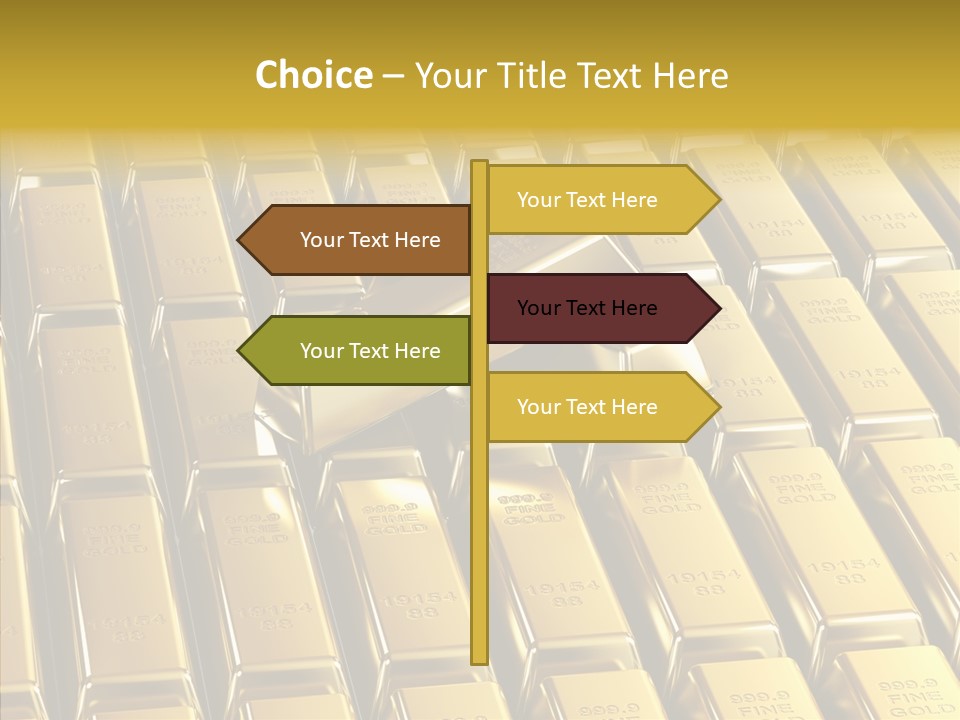 Business Golden Perfection PowerPoint Template