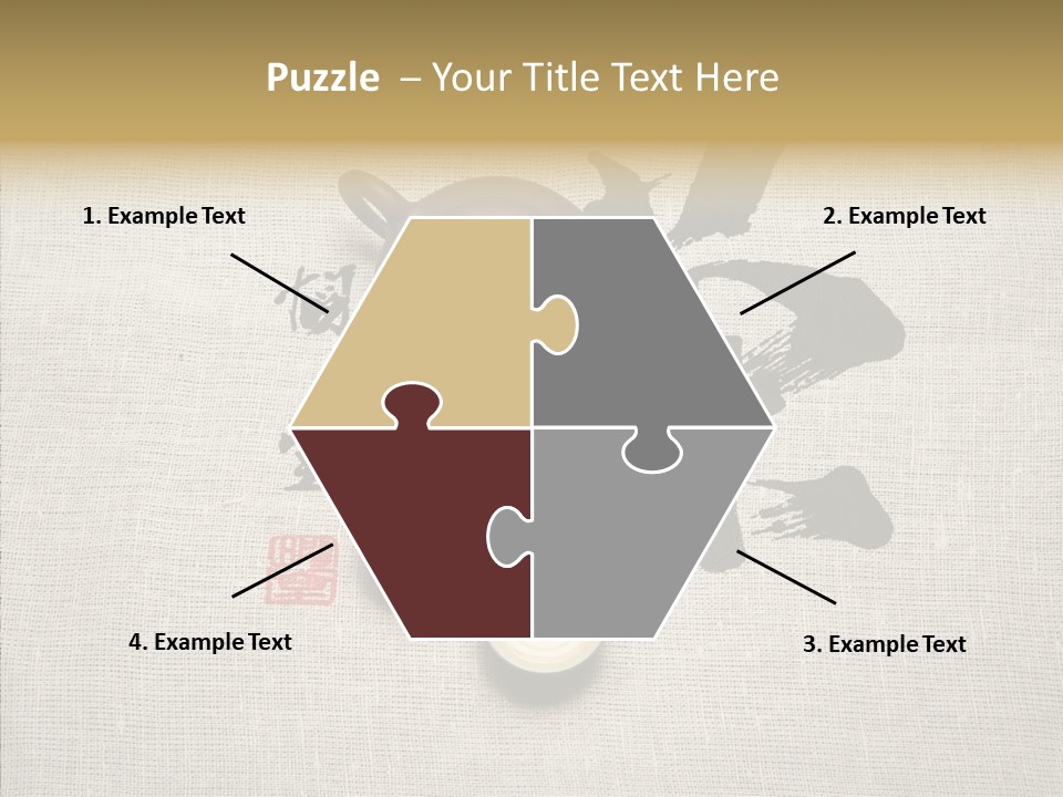 Chinese Calligraphy Chinese Art Korean PowerPoint Template