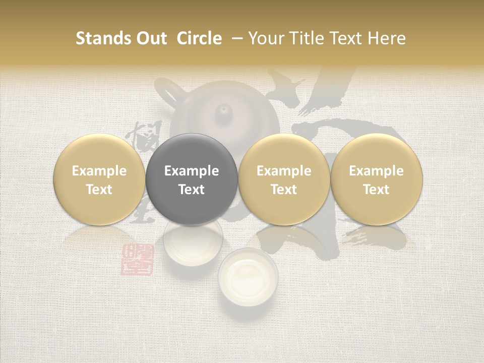 Chinese Calligraphy Chinese Art Korean PowerPoint Template