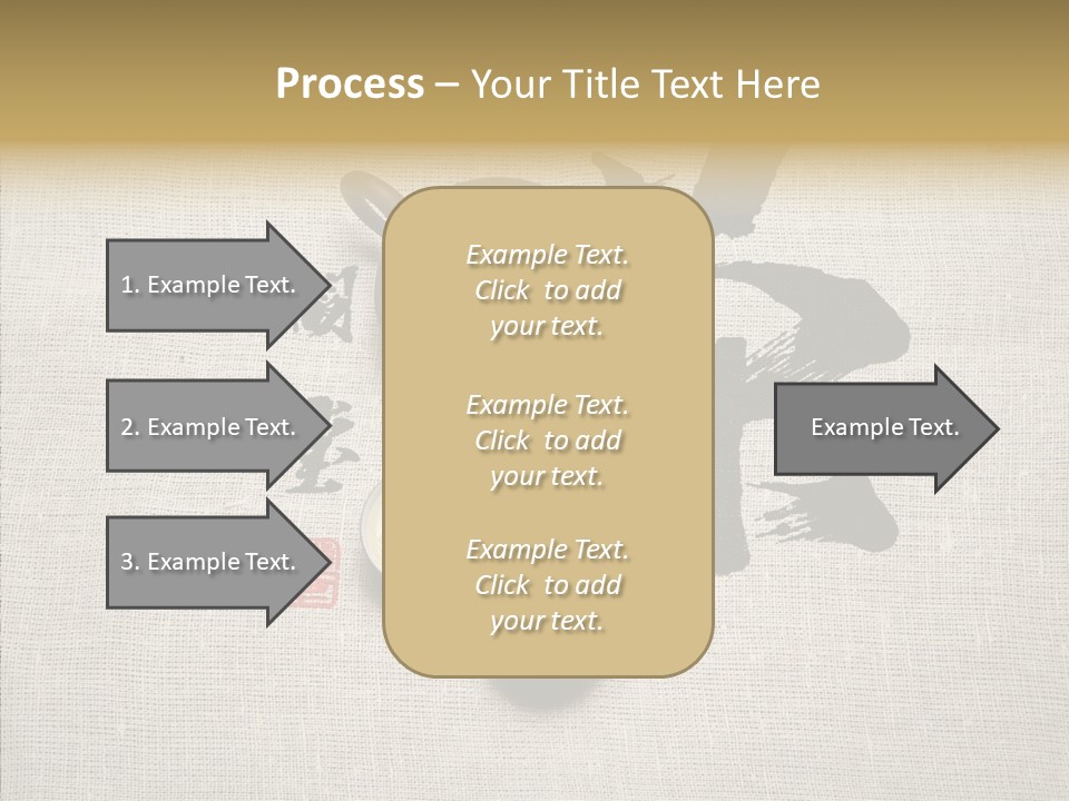 Chinese Calligraphy Chinese Art Korean PowerPoint Template