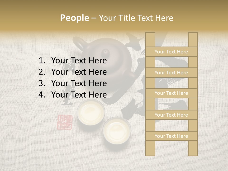 Chinese Calligraphy Chinese Art Korean PowerPoint Template