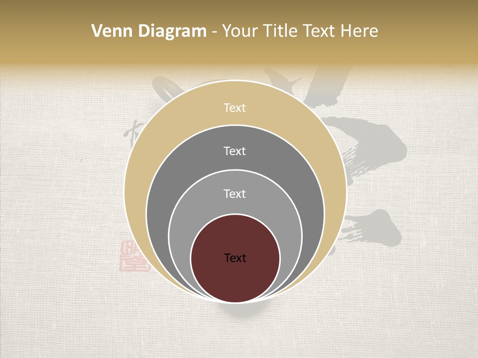 Chinese Calligraphy Chinese Art Korean PowerPoint Template