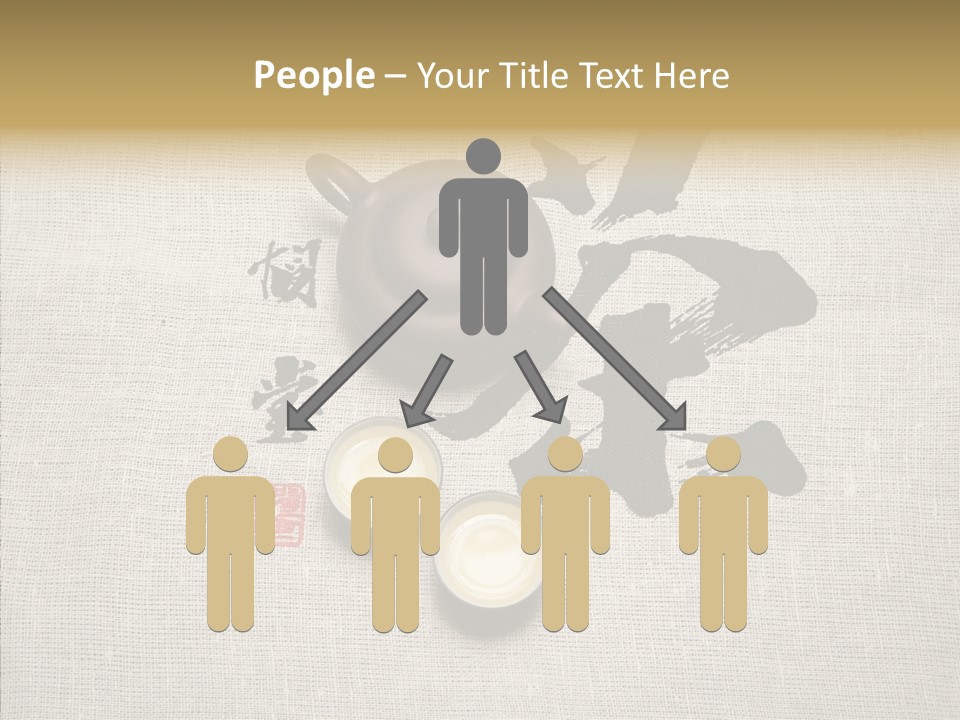 Chinese Calligraphy Chinese Art Korean PowerPoint Template