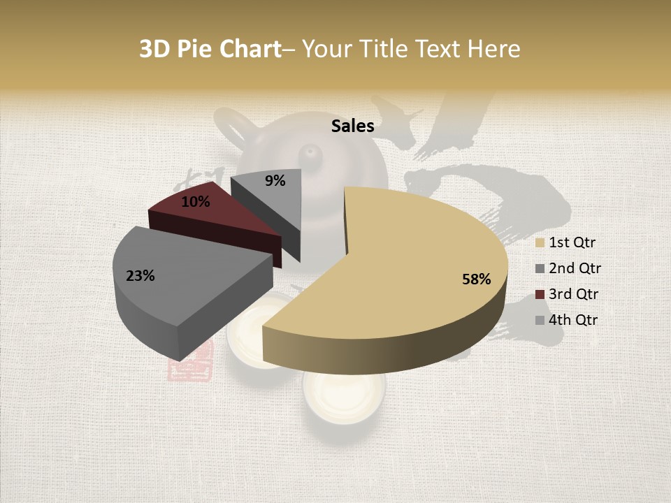 Chinese Calligraphy Chinese Art Korean PowerPoint Template