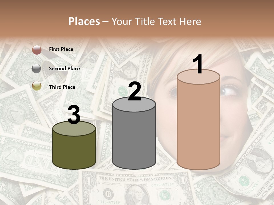 Female Dollars  PowerPoint Template