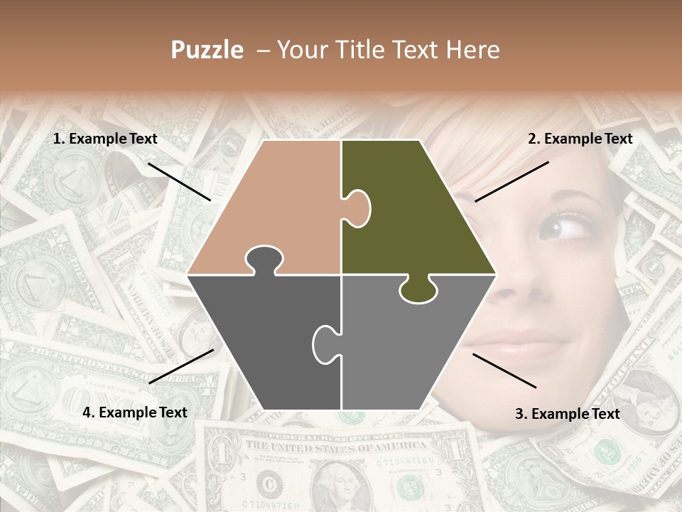 Female Dollars  PowerPoint Template